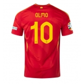 Spanje Dani Olmo #10 Thuis tenue EK 2024 Korte Mouwen