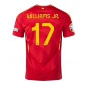 Spanje Nico Williams #17 Thuis tenue EK 2024 Korte Mouwen