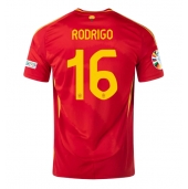 Spanje Rodri Hernandez #16 Thuis tenue EK 2024 Korte Mouwen