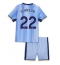 Tottenham Hotspur Brennan Johnson #22 Uit tenue voor kinderen 2024-25 Korte Mouwen (+ broek)