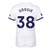 Tottenham Hotspur Destiny Udogie #38 Thuis tenue voor Dames 2023-24 Korte Mouwen