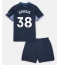 Tottenham Hotspur Destiny Udogie #38 Uit tenue voor kinderen 2023-24 Korte Mouwen (+ broek)