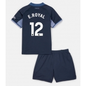 Tottenham Hotspur Emerson Royal #12 Uit tenue voor kinderen 2023-24 Korte Mouwen (+ broek)