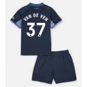 Tottenham Hotspur Micky van de Ven #37 Uit tenue voor kinderen 2023-24 Korte Mouwen (+ broek)