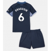 Tottenham Hotspur Radu Dragusin #6 Uit tenue voor kinderen 2023-24 Korte Mouwen (+ broek)