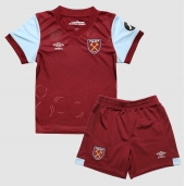 West Ham United Thuis tenue voor kinderen 2023-24 Korte Mouwen (+ broek)